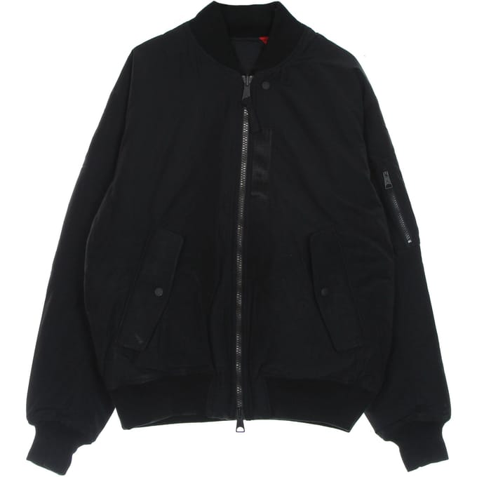 Essential Statement herenjas Ma-1 jas zwart/gymrood