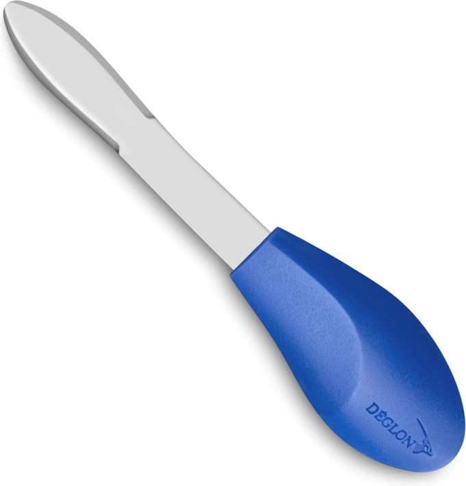 Déglon Oestermes – Ergonomisch Design – Gebogen Lemmet – Blauw – 9,5 cm