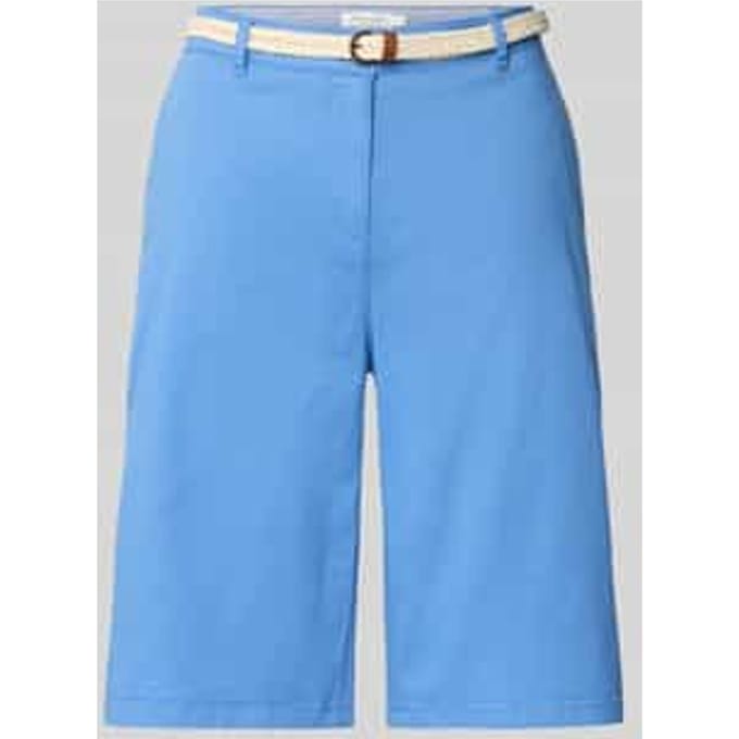 Bermuda met riem en Franse steekzakken