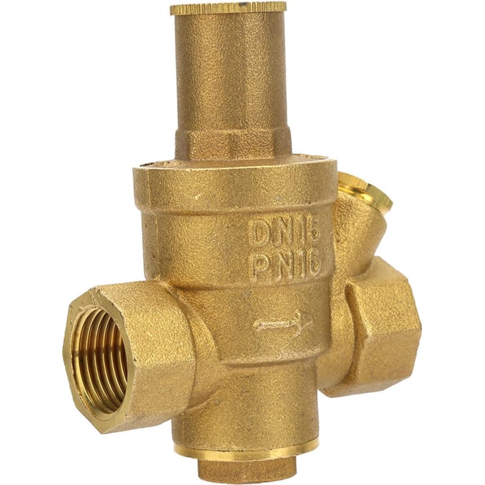 1 pièce Laiton Régulateur de Pression d'Eau Réducteur Réglable Valve Filetage DN15 1 2