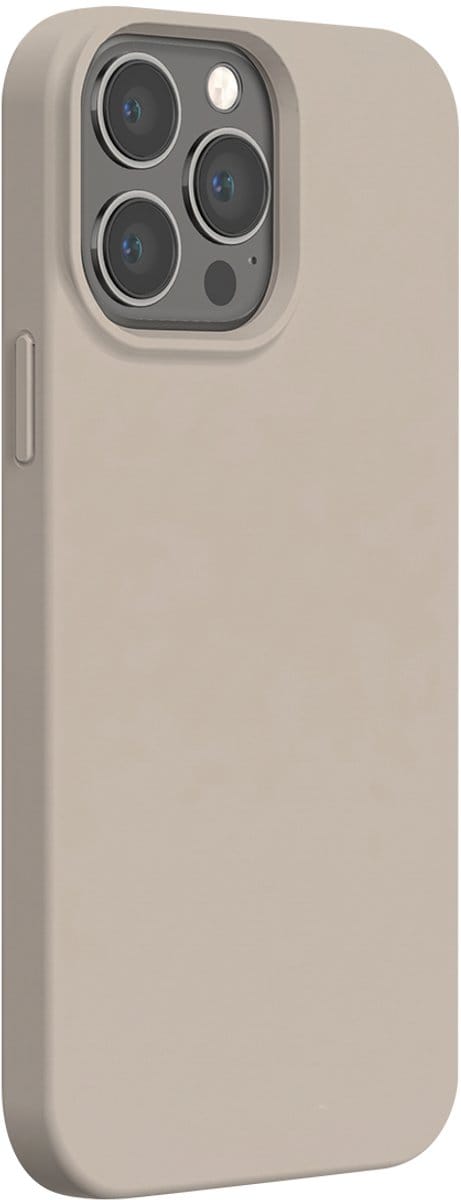 Bigben Connected, Hoesje geschikt voor iPhone 13 Pro Max - Hardcase Elegant Siliconen Soft Touch, Wit