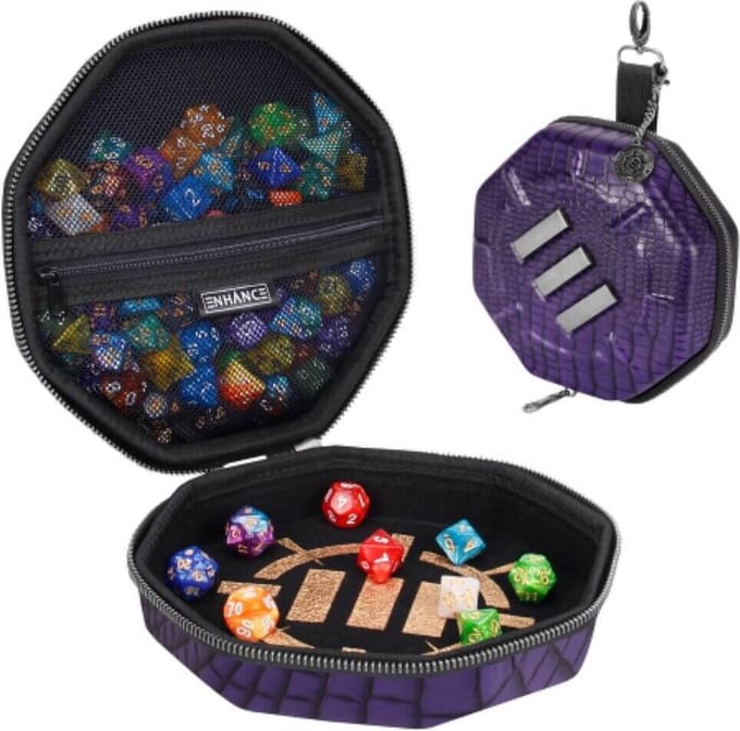 Enhance Gaming Tabletop Collector's Edition Dice Case Purple.