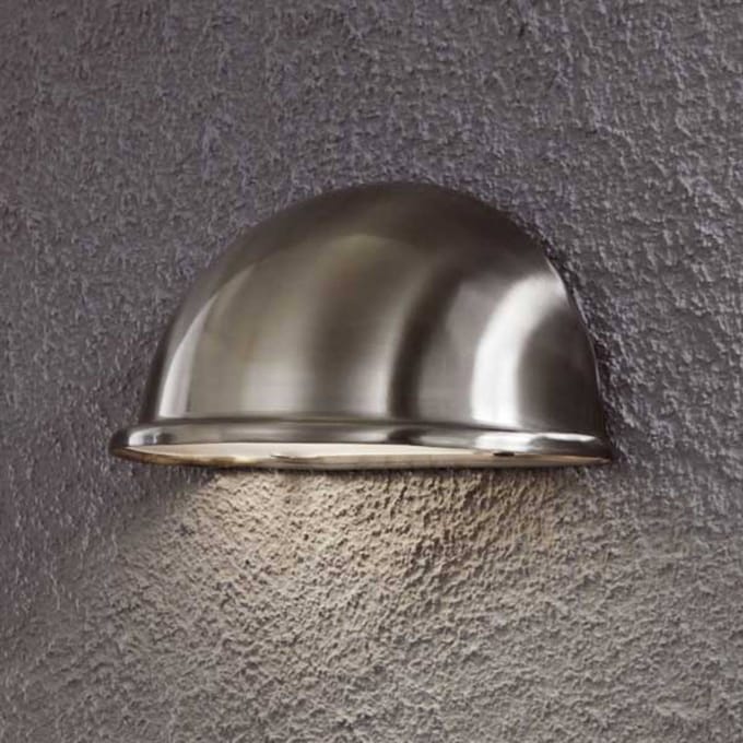 Konstsmide Buitenwandlamp Torino E14, roestvrij staal