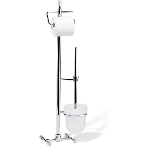 Giese off the roll toilet stand with brush set, round 15730-02