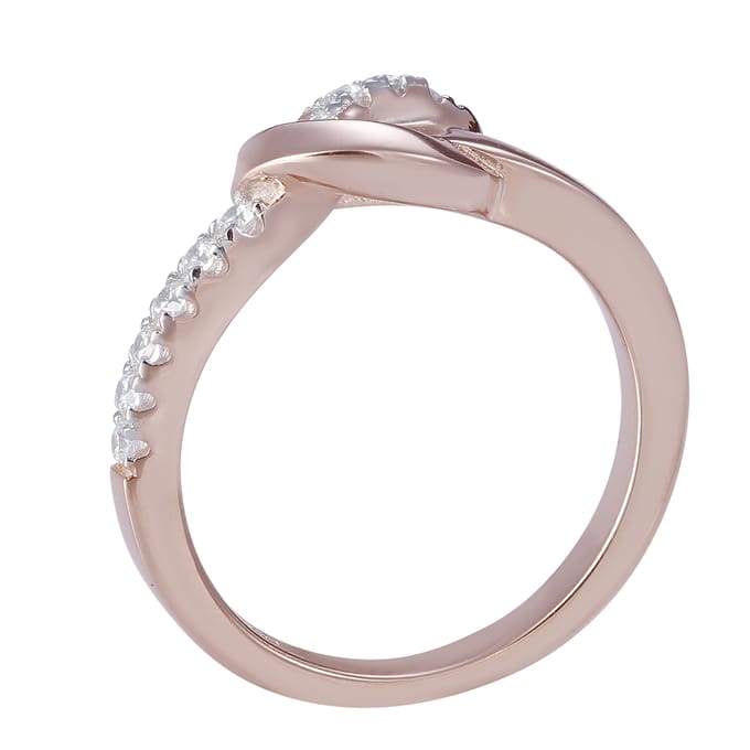Orphelia Dames 925 Sterling Zilveren Ring - Roze ZR-7463