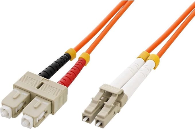 Glasvezel kabel 5 meter LC SC OM2 Oranje