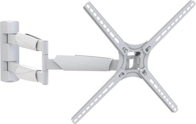 Witte TV Wandhouder 13 - 65 inch Full Motion Articuleerbaar - 76 cm Extreem Uitschroefbaar voor LED OLED LCD