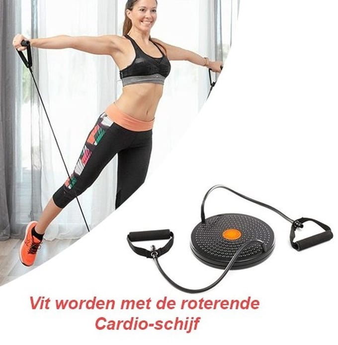 Fit worden met de roterende Cardio-schijf met Oefeningengids