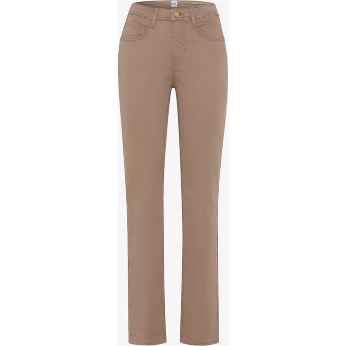 Brax Dames Broek  Style CAROLA TAUPE, lichtbruin, maat 48