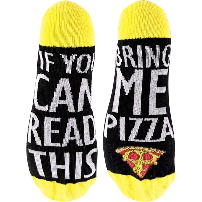 Als je dit kunt lezen, breng me... Funky sokken - Pizza