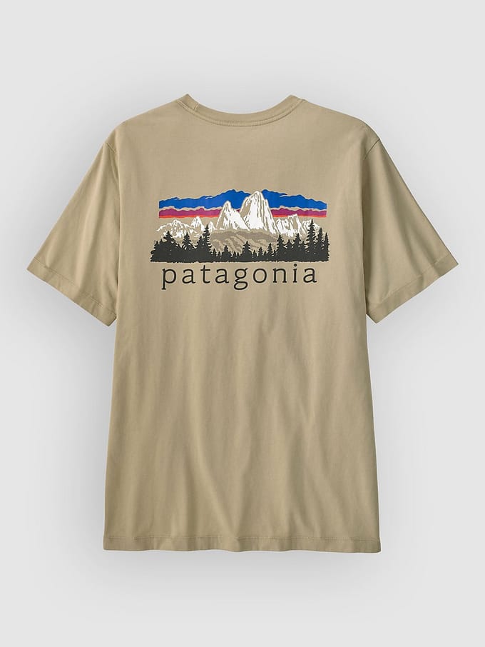 Patagonia Fitz Roy Foothills T-Shirt grijs