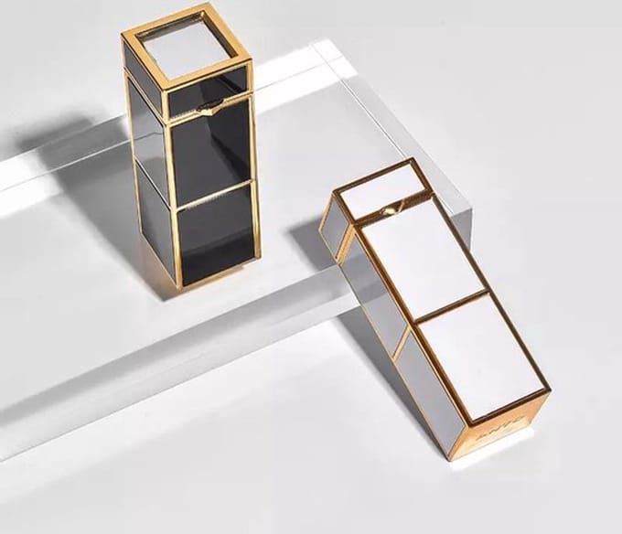 Lens stick case | wit | lenzen doosje | inclusief lenzen bakje, spiegel, pincet en applicator