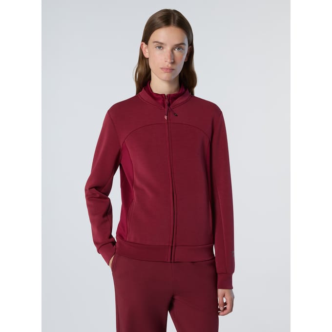 North Sails Sweatshirt met opstaande kraag Scuba stof