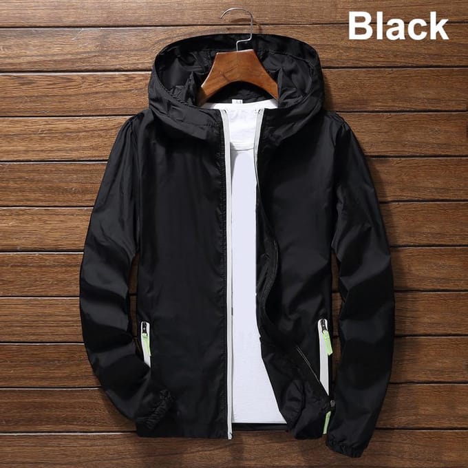Mannen Rits Jas Uitloper Jas Windjack Casual Mannelijke Lente Herfst Bomberjacks XL black