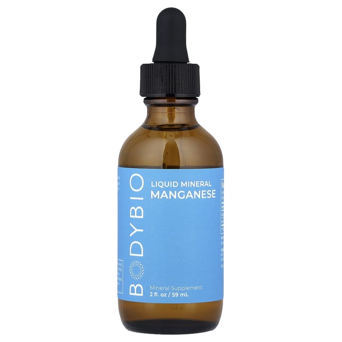 BodyBio, Vloeibaar Mineraal Mangaan, 59 ml (2 fl oz) gray