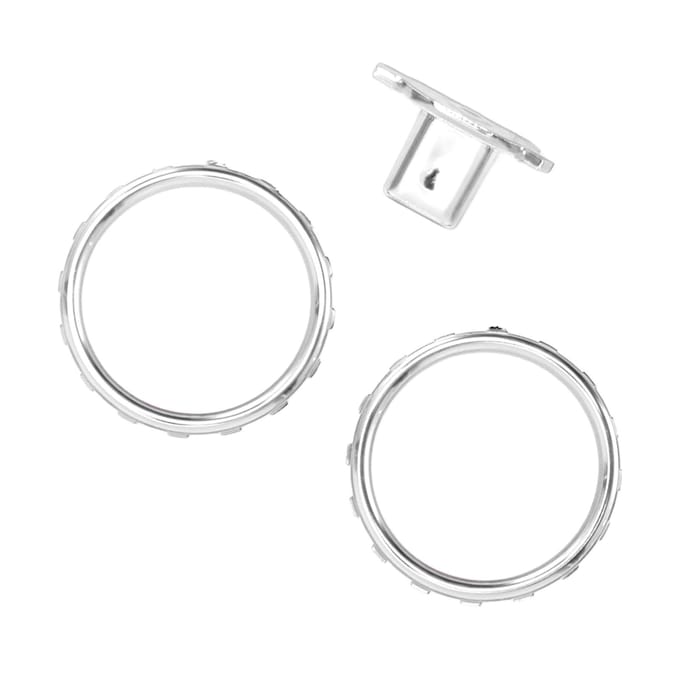 Anneaux d'accent décoratifs pour manette Xbox Elite Series 2 Remplacement des boutons Switch Chrome mat