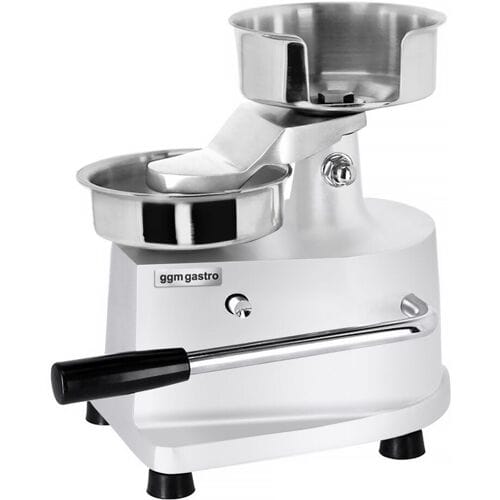 GGM Gastro Manuelle Hamburgermaschine - Ø 130 mm - Silber Zilver