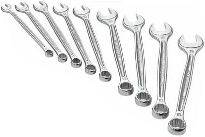 Set van 9 Steeksleutels - Gemengde Maten (MM) - Professioneel Gereedschap
