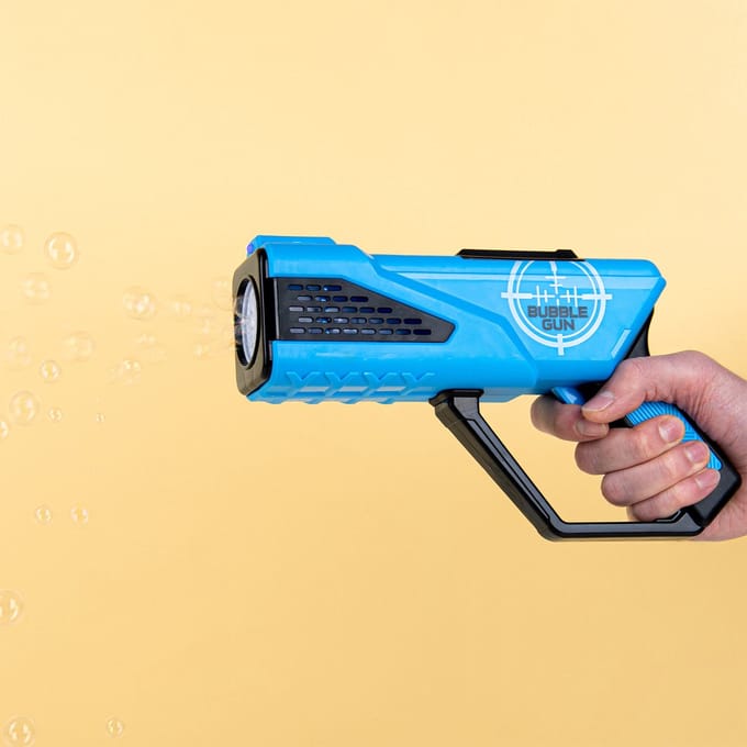 Bubble Gun met LED Blauw - 25 cm