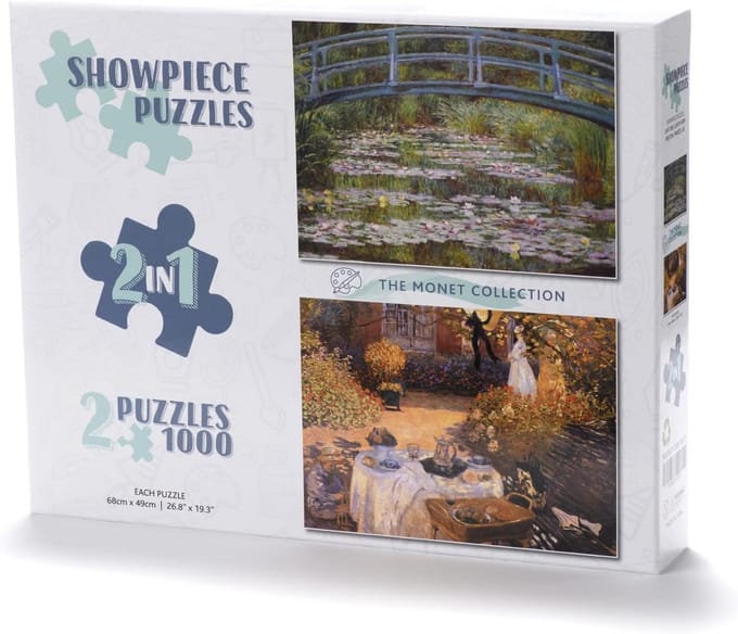 Puzzelcollectie 2 x 1000 stukjes - Monet