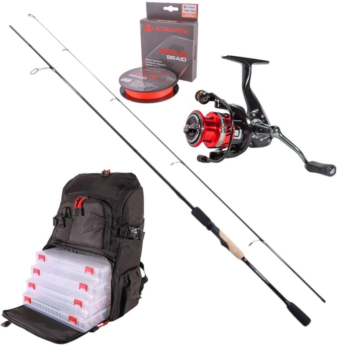 Ultimate Predator Backpack & Spin Streetfishing Combo - Roofvis Set