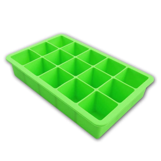 Food Grade siliconen ijsblokjesbakje 14 roosters ijsblokjesvorm kleine ijsmachine