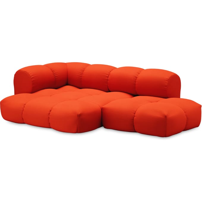 Objekte unserer Tage zander Sofa Design 06 links (3--zit) - Vidar 0542 Zuiver oranje