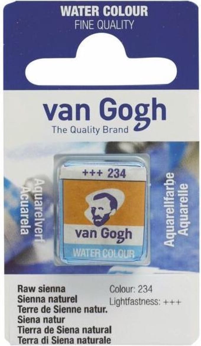 van Gogh water colour napje Raw Sienna (234)