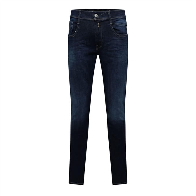 Replay Anbass Slim-fit herenjeans (Blauw)