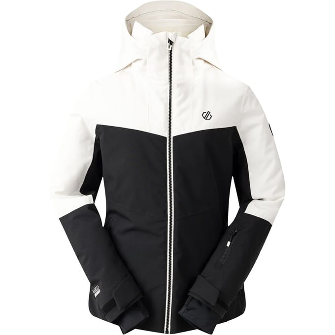 Dare 2B Dames/Dames Iced Waterdichte Ski jas (Reiger Wit/Zwart)