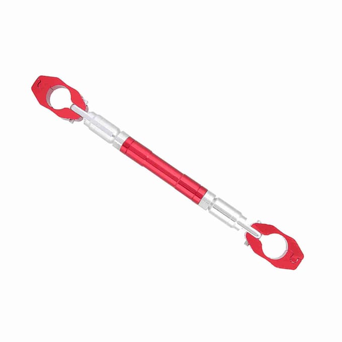 Universele Verstelbare Aluminiumlegering Motorfiets Balans Kruis Stuur Rood white