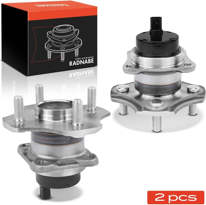 Frankberg 2x Wielnaaf Set Achter voor Toyota Corolla Verso Prius