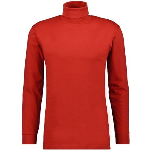 Ragman Long Sleeve Uni Col T-Shirt Single Jersey Dark Wine Red / male