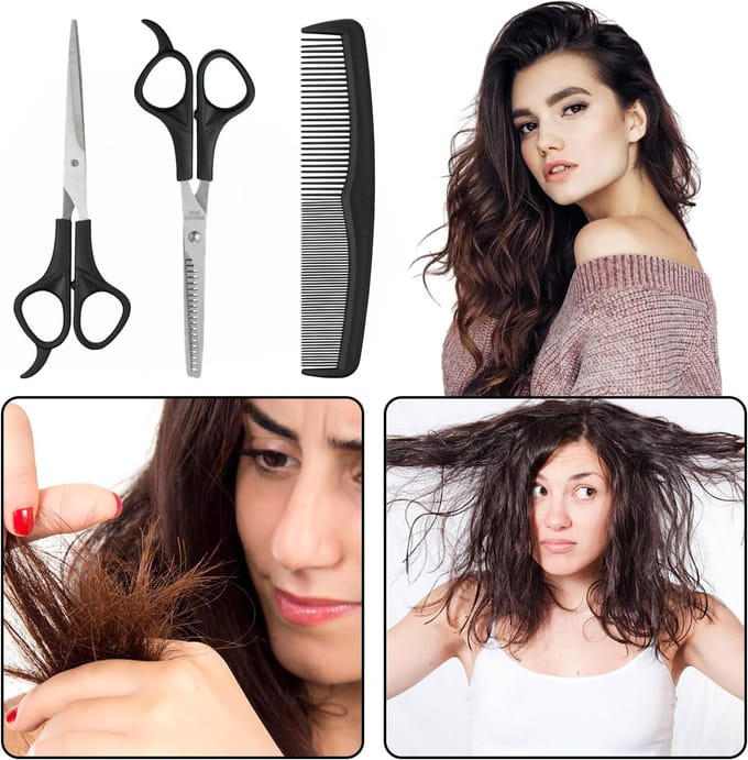 Professionele Kappersset: Schaar, Effileerschaar & Kam