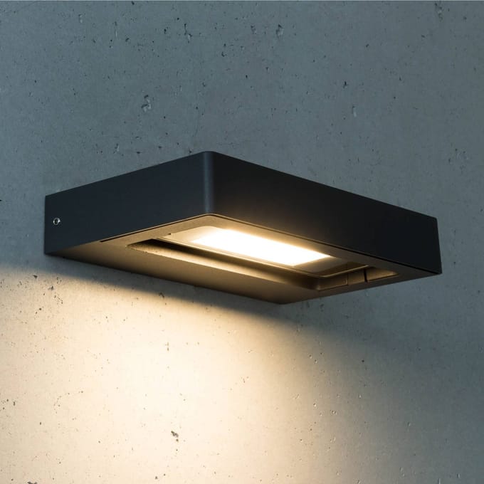 Heitronic Cordoba - draaibare LED buitenwandlamp