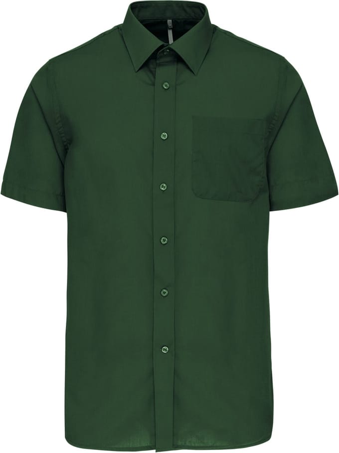 Herenoverhemd 'Ace' korte mouwen merk Kariban Forest Green maat S