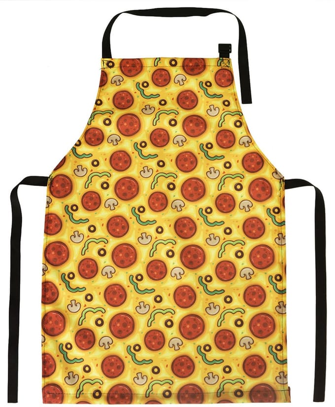 FEROCITY - Kinderschort Universele kindermaat Schildersschort - Werkschort - Unisex - Pizza