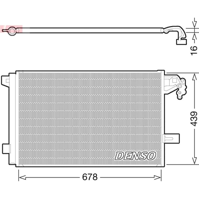 Condensator, airconditioning DENSO DCN32063