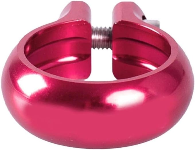 Zadelpenklem - Loopfiets Onderdeel - Fiets Veiligheid - Aluminium Legering - 222 mm - Rozerood