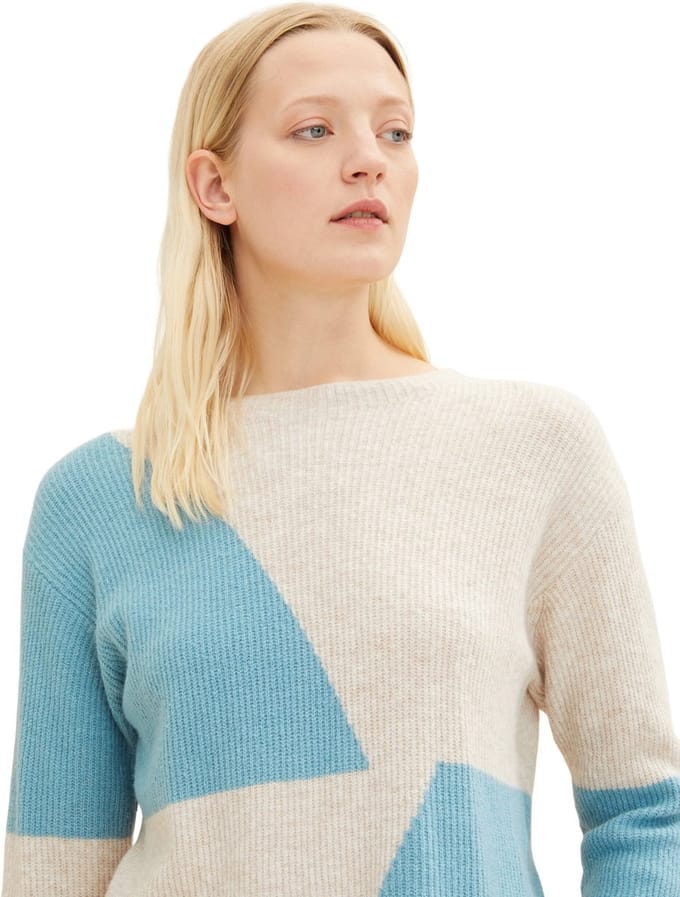 Tom Tailor - Pull - Maat XXL - Vrouwen - 30952 beige min - katoen