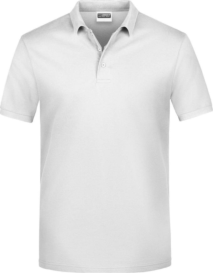 James And Nicholson Heren Basis Polo Shirt (Wit)