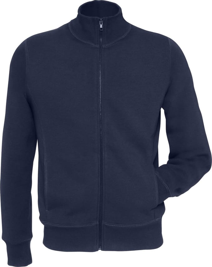 B&C Herenspin Spider Top met volledige rits (Marine)