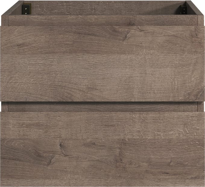 Badplaats Wastafelkast Angela 60 x 48 cm – Bruin Eiken – Hangend Wastafelmeubel Met Lades