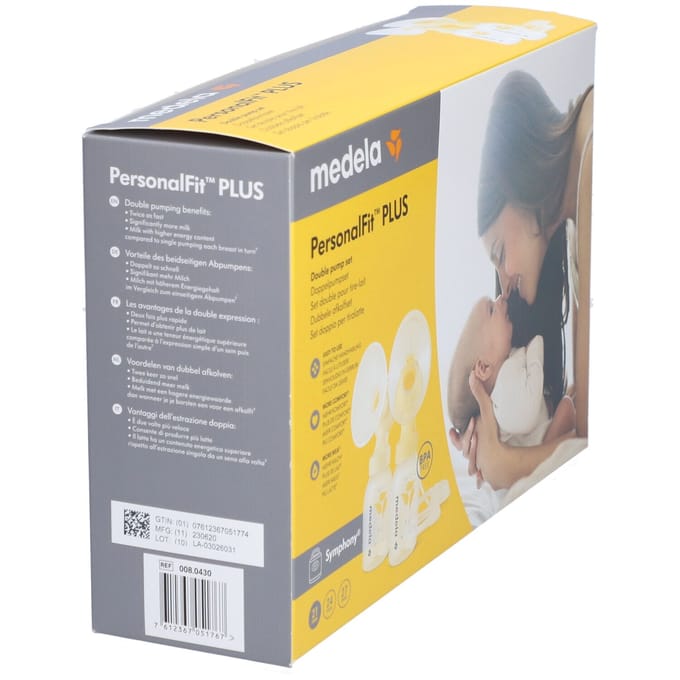 PersonalFit PLUS dubbele set voor Symphony borstkolf, S (21mm) 1 Apparaat
