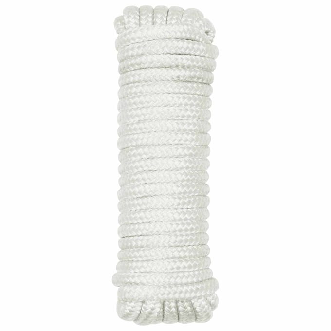 vidaXL - Boottouw - 10 - mm - 9 - m - Wit - Polyester