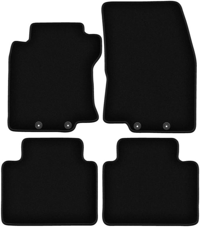 BASIC zwarte veloursmatten voor: Nissan X-Trail III T32 SUV (2013-2017)