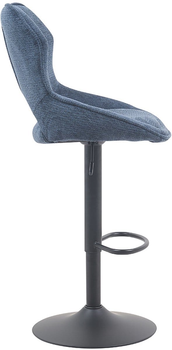 Barstoel Mori Blauw – Verstelbare Zithoogte 65-86 cm – Draaibaar – Rousseau