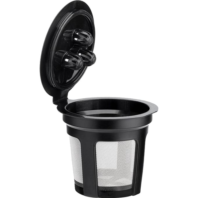 Herbruikbaar Koffiefilter Plastic 3 Gaten Lege Capsule Vervanging voor Dual Brew Machine black