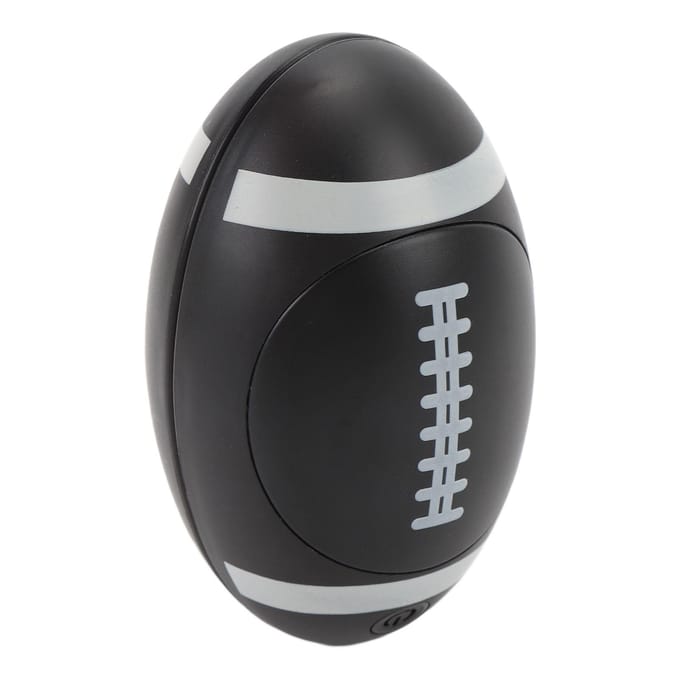 Oplaadbare Handwarmer Dubbelzijdig 3 Warmtestanden Ergonomisch Rugbybalvormig Draagbaar black