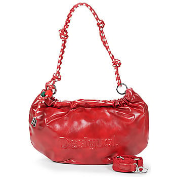 Desigual schoudertas Half Logo Waverly Bag Carmine rood